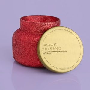 New capri BLUE volcano candle
